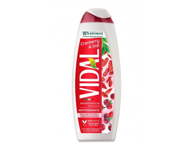 Vidal Cranberry & Goji sprchový gel, 500 ml