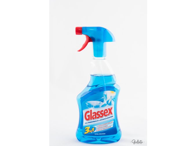 Glassex čisticí prostředek Ammoniaca e Asciuga s rozprašovačem, 500 ml