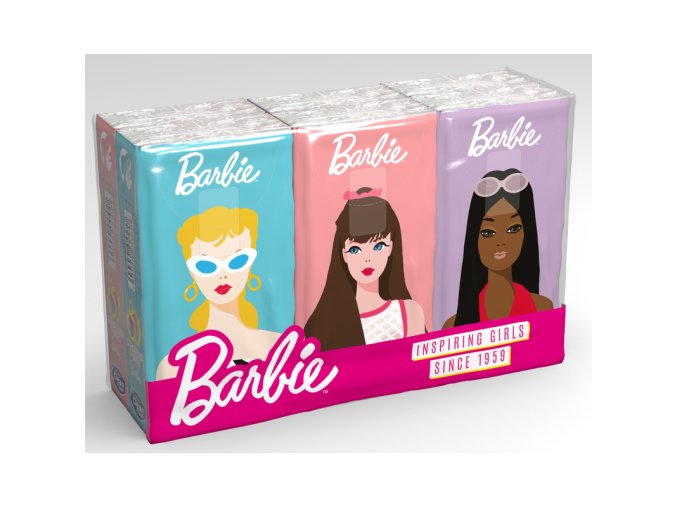 Clean Paper kapesníčky Barbie, 6 balíčků