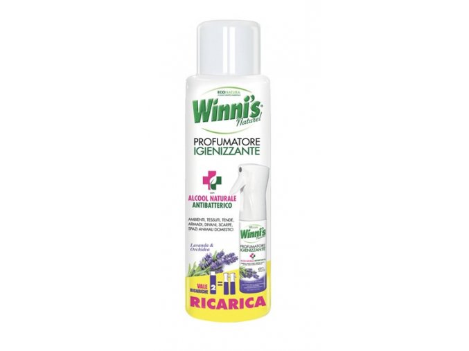 Winni's osvěžovač vzduchu a textilu s vůní levandule a orchideje, náhradní náplň