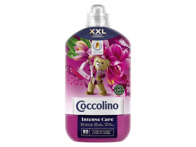 Coccolino koncentrovaná aviváž Fiori di Tiarè & Frutti Rossi, 80 pracích dávek