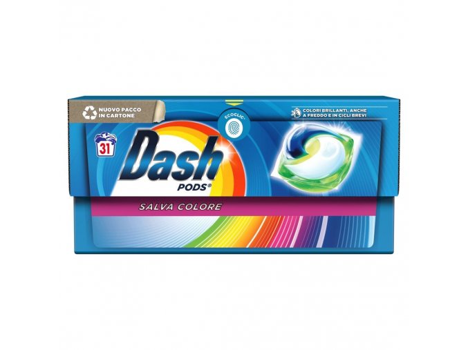 Dash PODs Salva Colore gelové kapsle na praní, 31 ks