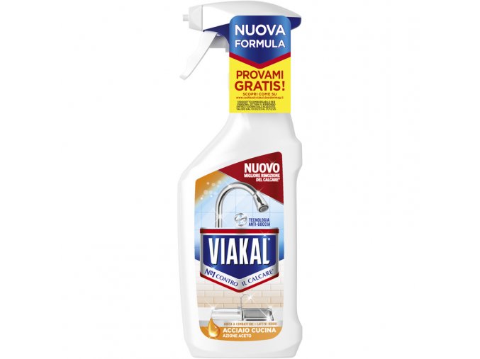 Viakal Acciaio Cucina odstraňovač vodního kamene s octem, 470 ml