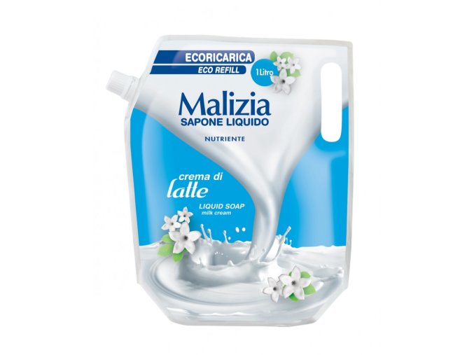 Malizia tekuté mýdlo s mléčnými proteiny, náhradní náplň, 1000 ml