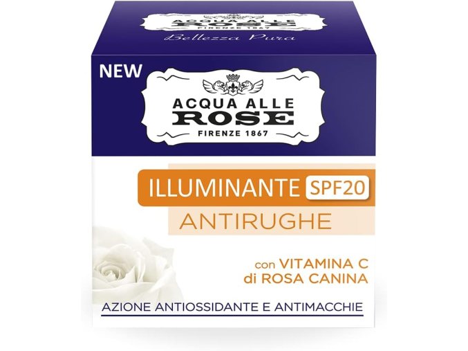 Acqua alle Rose Crema Illuminante Antirughe pleťový krém proti vráskám s vitamínem C, 50 ml