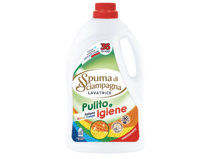 Spuma di Sciampagna prací gel Pulito e Igiene, 36 pracích dávek