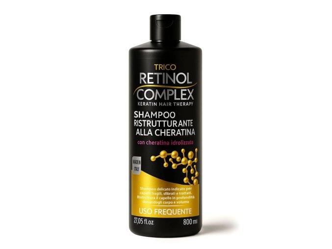 Retinol Complex Trico restrukturalizační šampon s hydrolyzovaným keratinem, 800 ml
