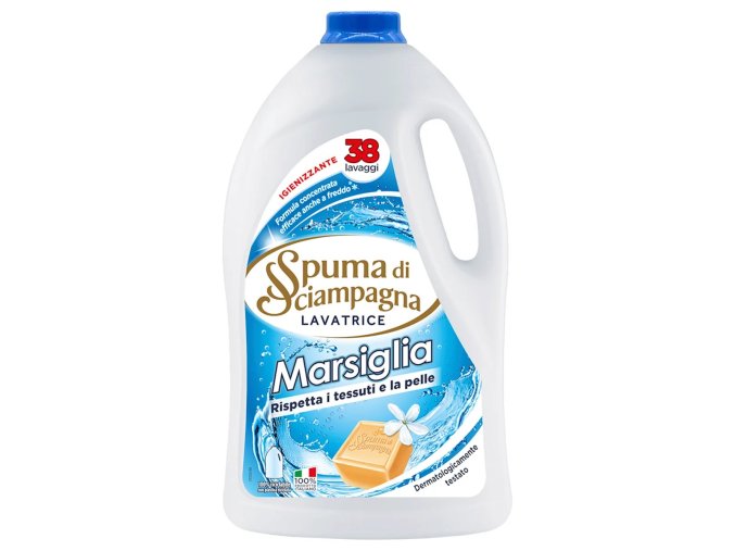 Spuma di Sciampagna prací gel s vůní Marseillského mýdla, 38 pracích dávek