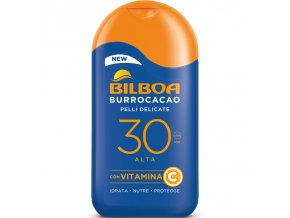 Bilboa hypoalergenní opalovací mléko Burrocacao Pelli Delicate SPF 30