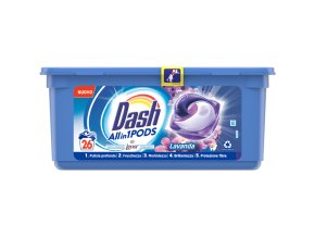 Dash gelové kapsle All in1 PODs s vůní levandule, 26 ks