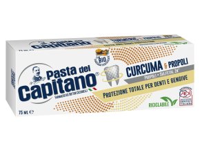 Pasta del Capitano Curcuma e Propoli zubní pasta s BIO kurkumou a propolisem, 75 ml