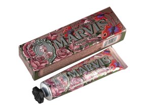 Marvis Kissing Rose, prémiová zubní pasta, bulharská růže s mátovou příchutí, 75 ml
