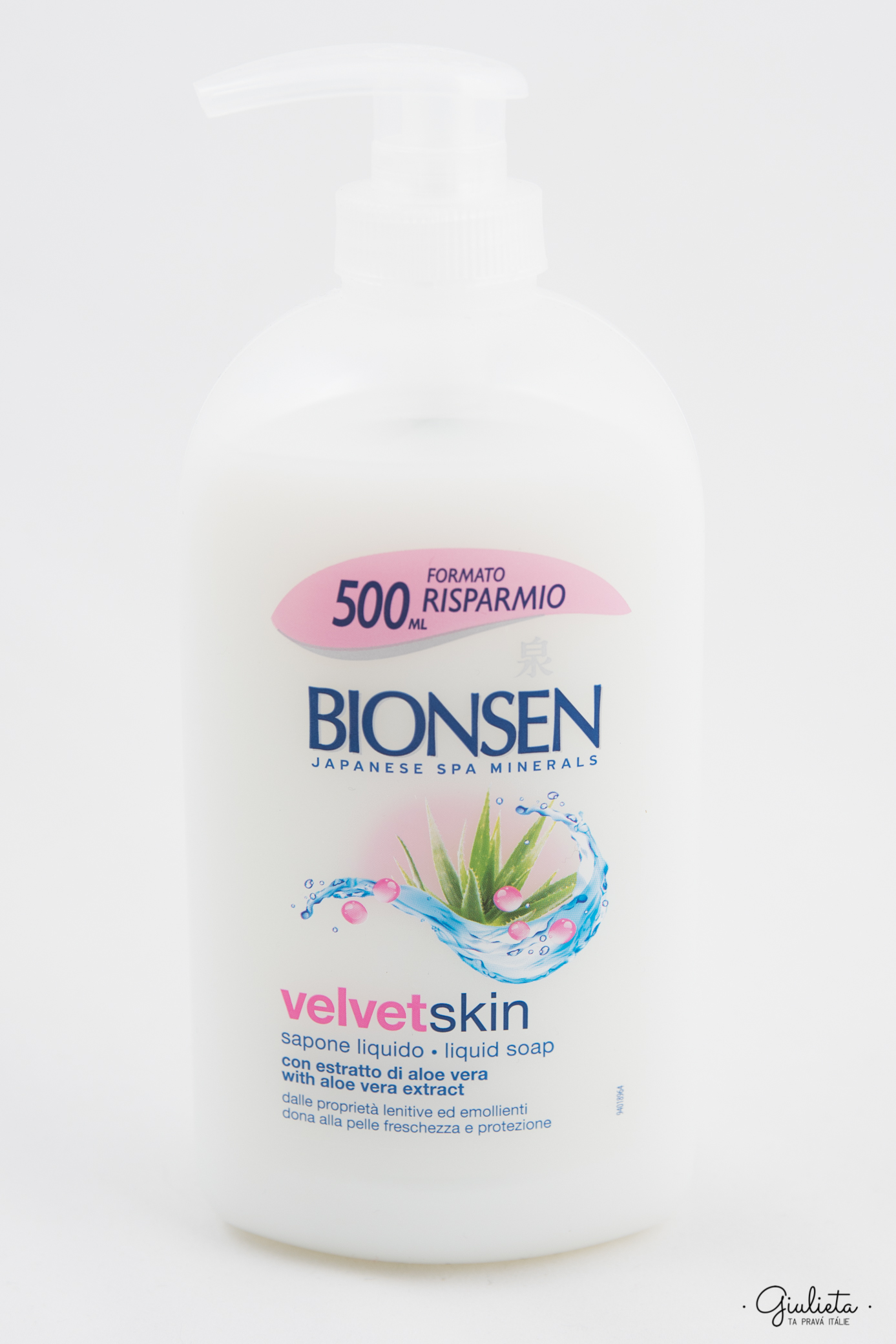 Bionsen tekuté mýdlo Aloe Vera s dávkovačem, 500 ml