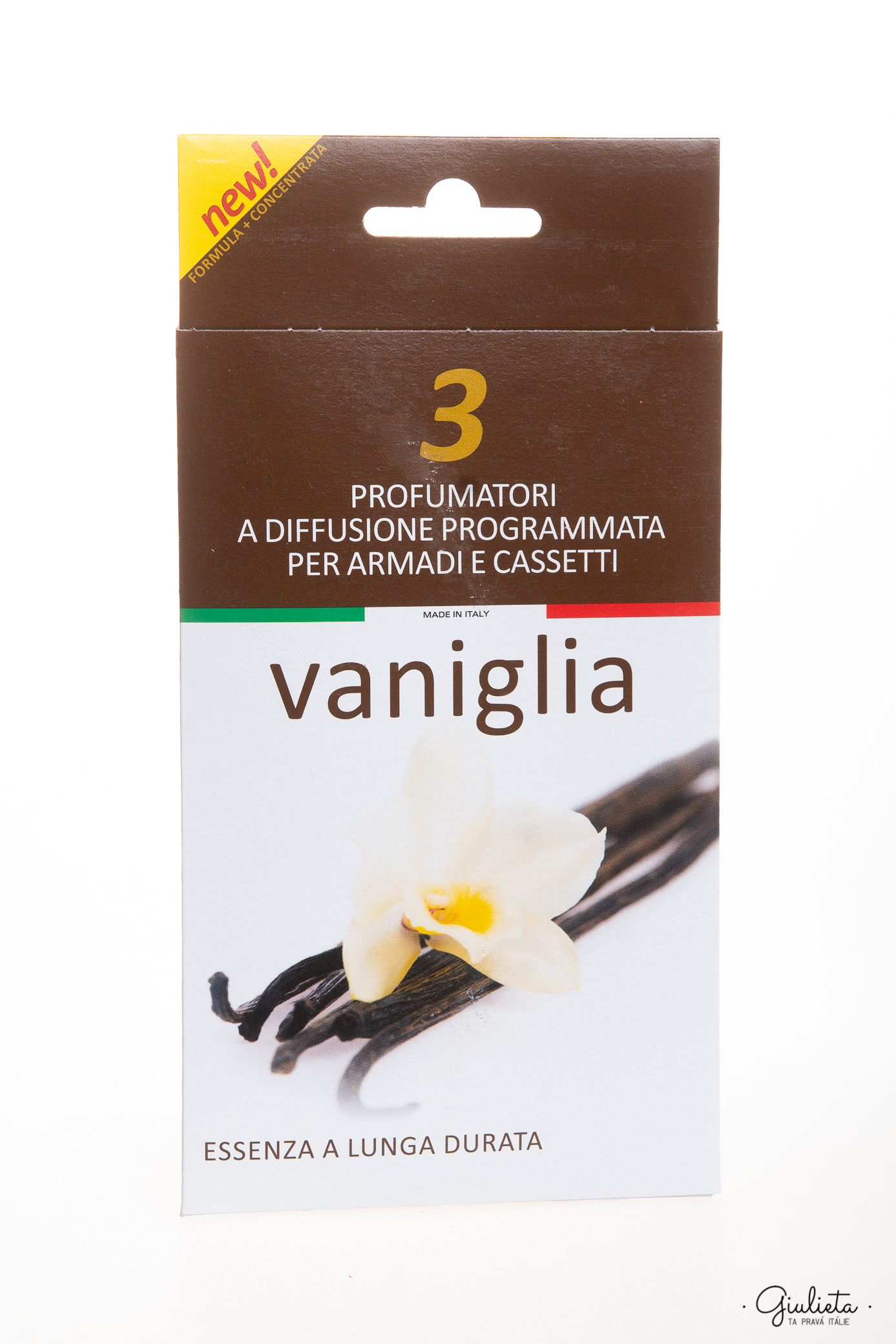 Modina vonné sáčky do skříní s dlouhotrvající vůní vanilky, 3 ks