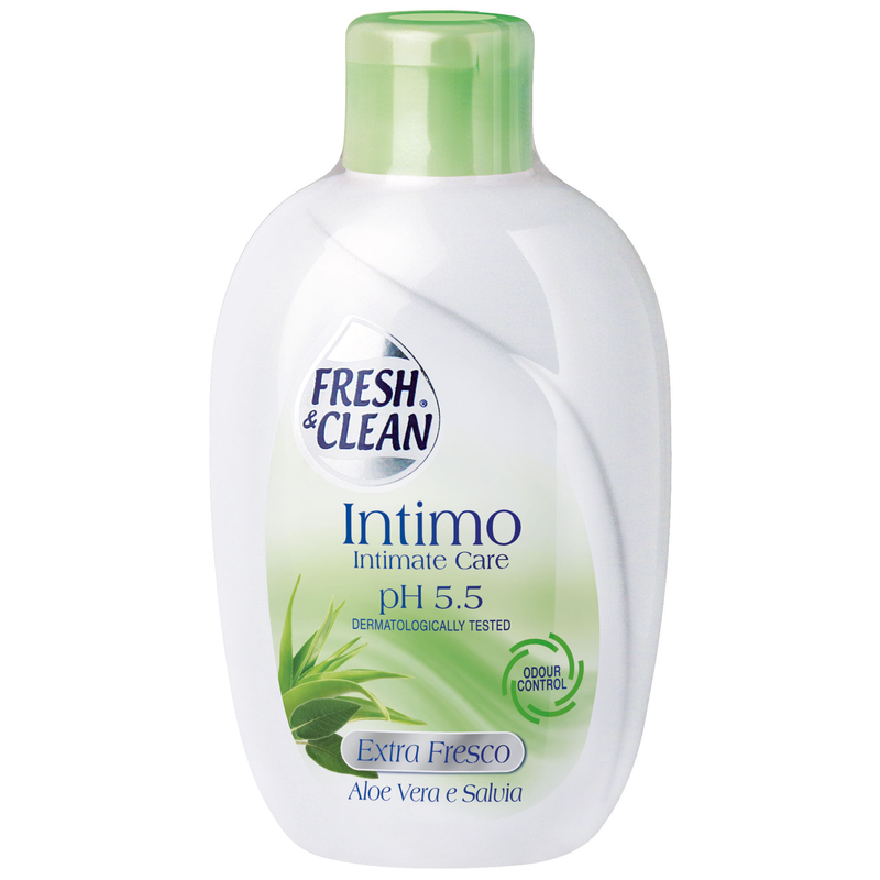 Fresh & Clean osvěžující intimní gel s Aloe Vera a šalvěji lékařskou, 200 ml