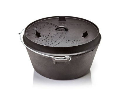 Litinový kotlík bez nožiček ft18 "Dutch Oven" 16,1 l