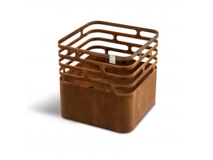 Höfats Cube Corten přenosné zahradní topeniště a gril