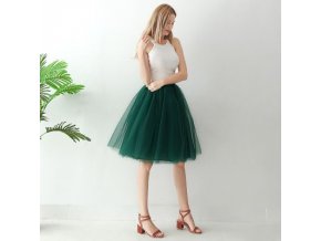 TUTU tylová sukně dámská zelená 65 cm