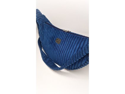 Kabelka LUNA menčestrová tmavá modrá