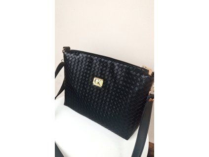 Kabelka MIA čierna štrukturovaná