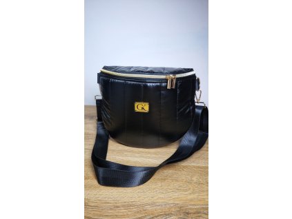 Kabelka LOTA čierna prešívaná