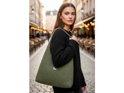 Hobobag kabelka VIOLET olivová buklé