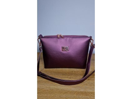 Kabelka MIA fialová rose gold komponenty a vymeniteľný remienok