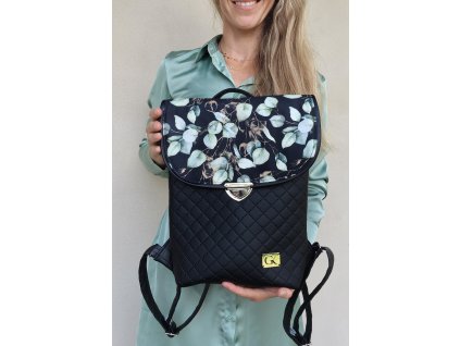 ROSIE čierny s eukalyptovými lístkami