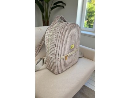 Ruksak LEO karamel menčestrový