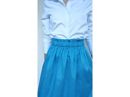 Sukňa modrá azúrová modrá