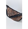 Kabelka LUNA čierna leopard