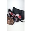 Kabelka LUNA čierna leopard zvierací vzor