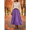 Sukňa odtieň tlmená fialová