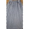 Sukňa karo čierno biele