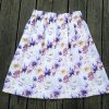Sukňa fialové kvety