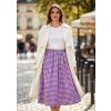 Sukňa karo fialové