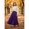 Sukňa sýto fialová  Sukňa namieru