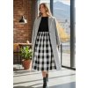 Sukňa karo veľké čierno biele
