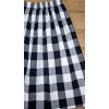 Sukňa karo veľké čierno biele