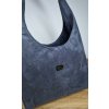 Hobobag kabelka imitácia brúsenej kože - šedá