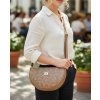Kabelka LUNA mocca s ornamentom