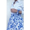 Sukňa modré kvietky