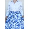 Sukňa modré kvietky