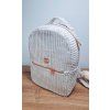Menčestrový ruksak LEO béžový menčester