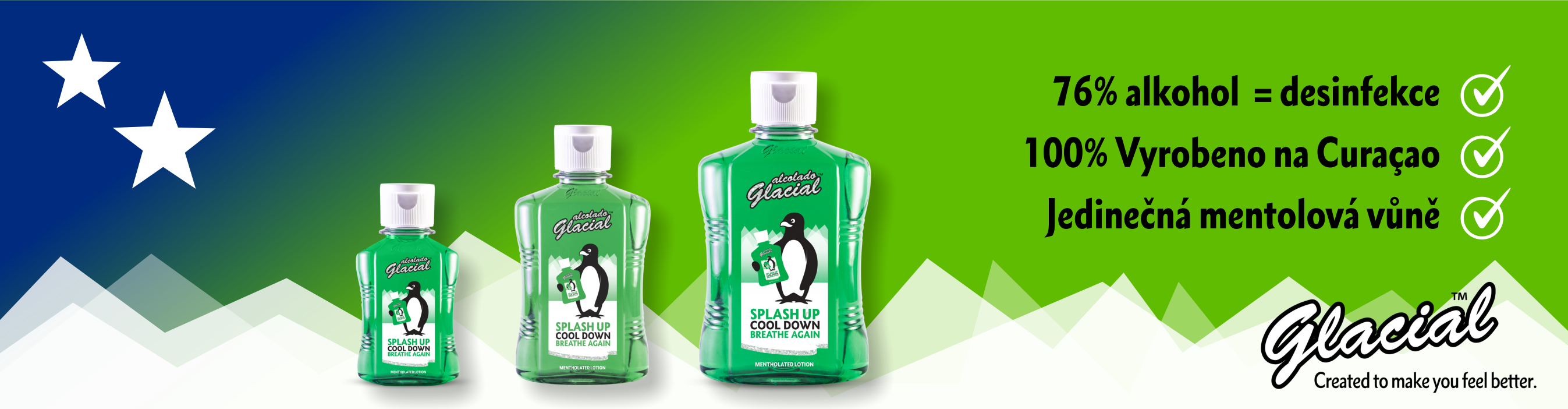 Alcolado Glacial – jedinečné spojení osvěžení, čistoty a energie. Chladí, revitalizuje a dezinfikuje – kdykoli potřebujete cítit sílu okamžitého oživení.