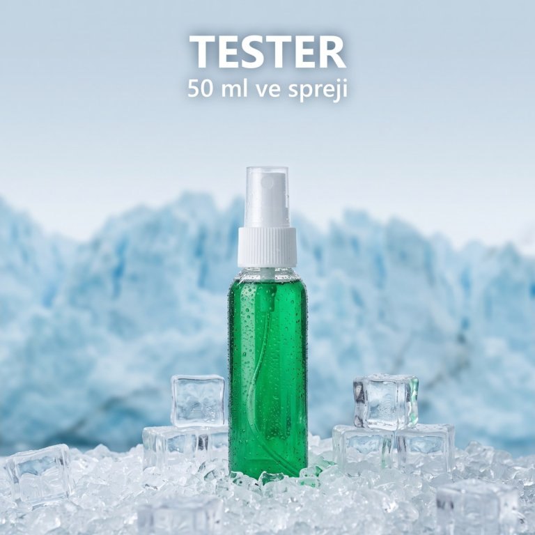 Tester Alcolado Glacial 50 ml v rozprašovací lahvičce na ledu