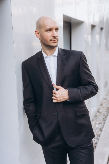 pansky oblek formalni oblek set sako kalhoty cerny