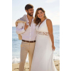 svatebni saty sax kolekce white one splyvave sifonove bez rukavu krajka v pase 5