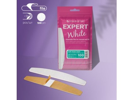Jednorázové bílé pilníky EXPERT DFE-40-100 SOFT BASE (30 ks)