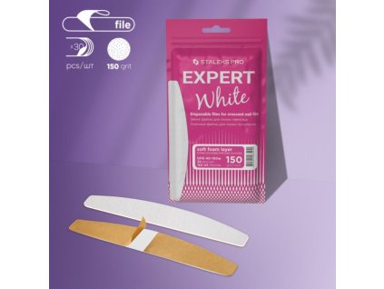 Jednorázové bílé pilníky EXPERT DFE-40-150 SOFT BASE (30 ks)